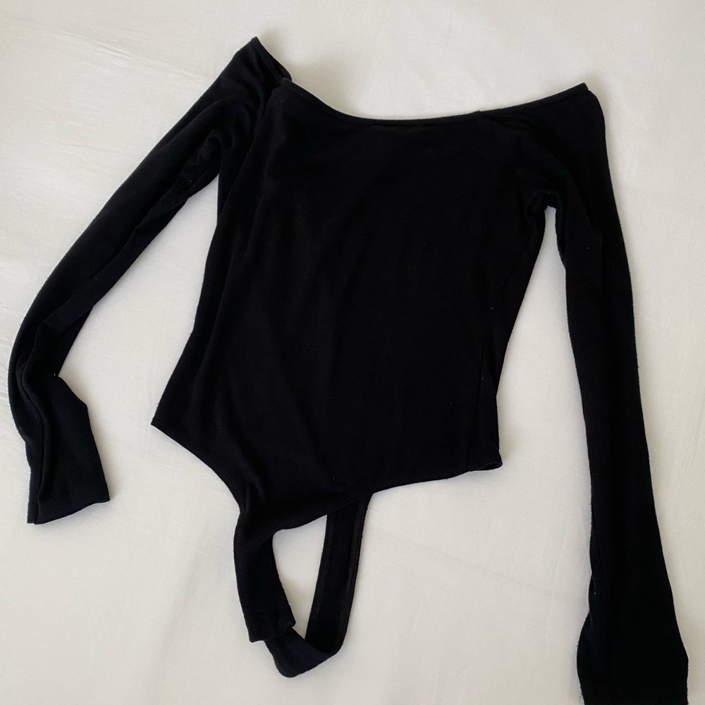 ASOS off the shoulder black bodysuit
